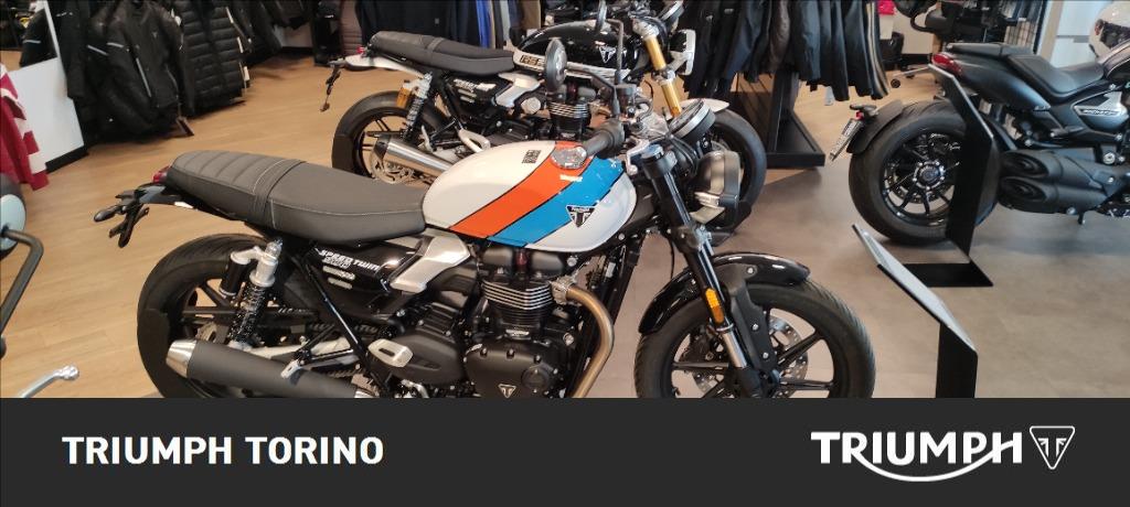 TRIUMPH Speed Twin 900 Pure White/Blue/Orange Abs