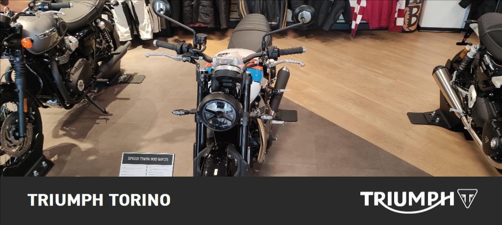 TRIUMPH Speed Twin 900 Pure White/Blue/Orange Abs