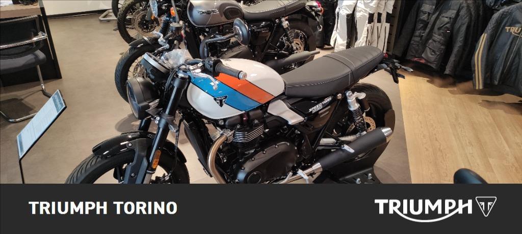 TRIUMPH Speed Twin 900 Pure White/Blue/Orange Abs