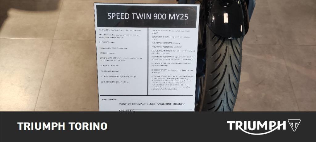 TRIUMPH Speed Twin 900 Pure White/Blue/Orange Abs