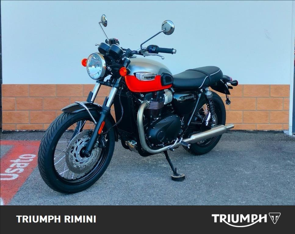 TRIUMPH Bonneville 900 T100 Aluminium/Baja Orange E5+