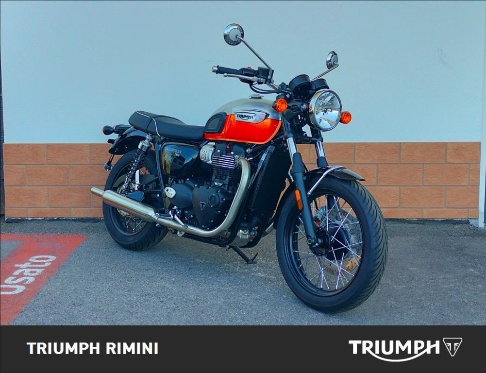 TRIUMPH Bonneville 900 T100 Aluminium/Baja Orange E5+