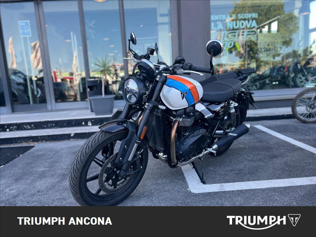 TRIUMPH Speed Twin 900 Pure White/Blue/Orange Abs