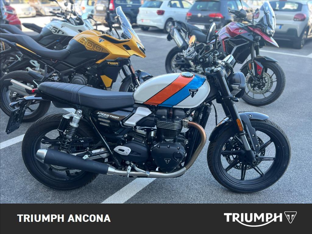 TRIUMPH Speed Twin 900 Pure White/Blue/Orange Abs