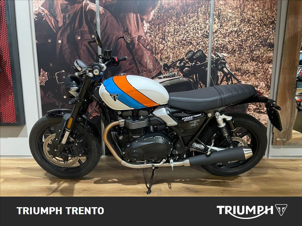 TRIUMPH Speed Twin 900 Pure White/Blue/Orange Abs