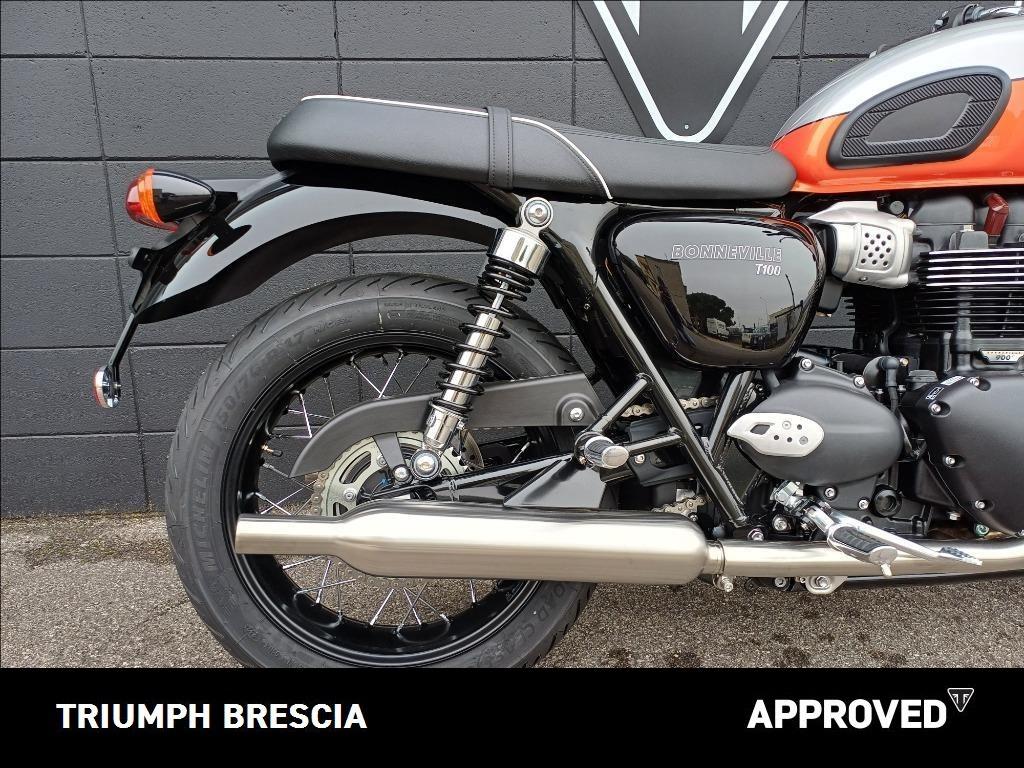 TRIUMPH Bonneville 900 T100 Aluminium/Baja Orange E5+ #3