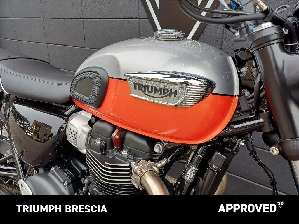 TRIUMPH Bonneville 900 T100 Aluminium/Baja Orange E5+ #5