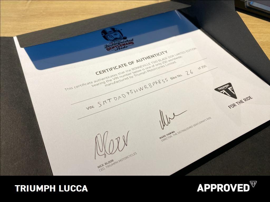 TRIUMPH Bonneville 1200 T120 Black DGR Limited Edition Abs E5 #7