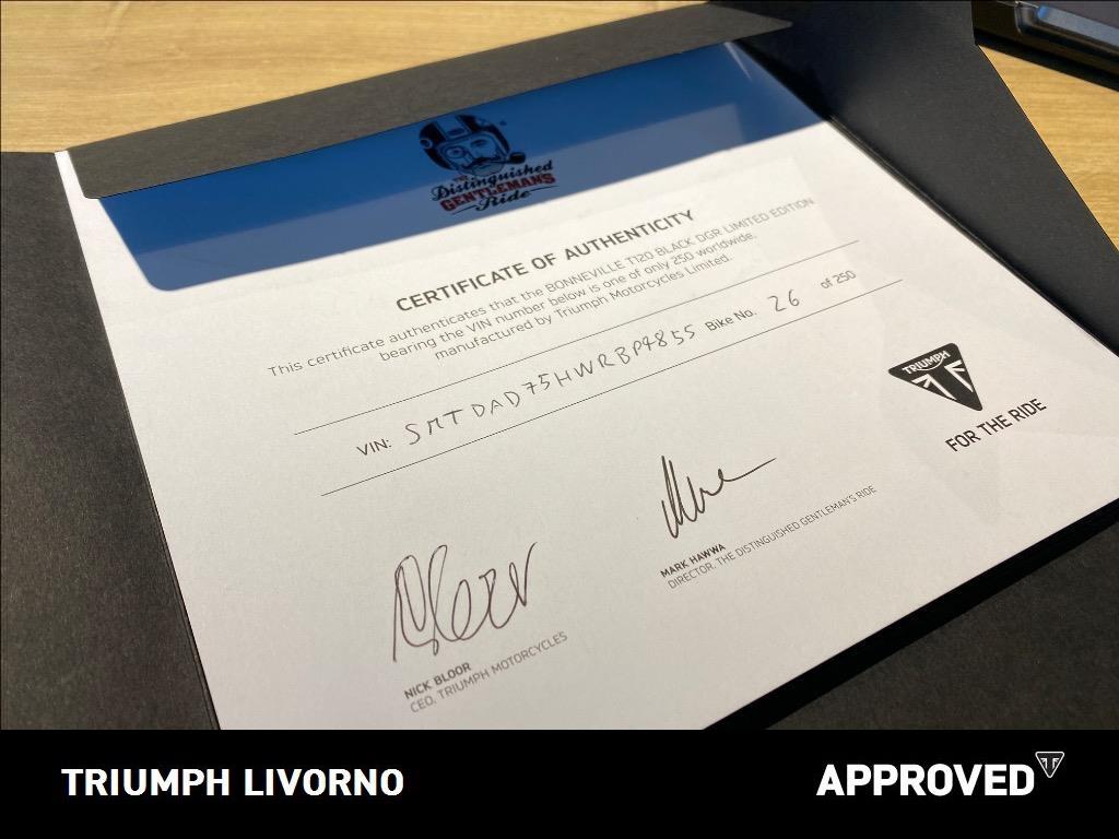 TRIUMPH Bonneville 1200 T120 Black DGR Limited Edition Abs E5 #8