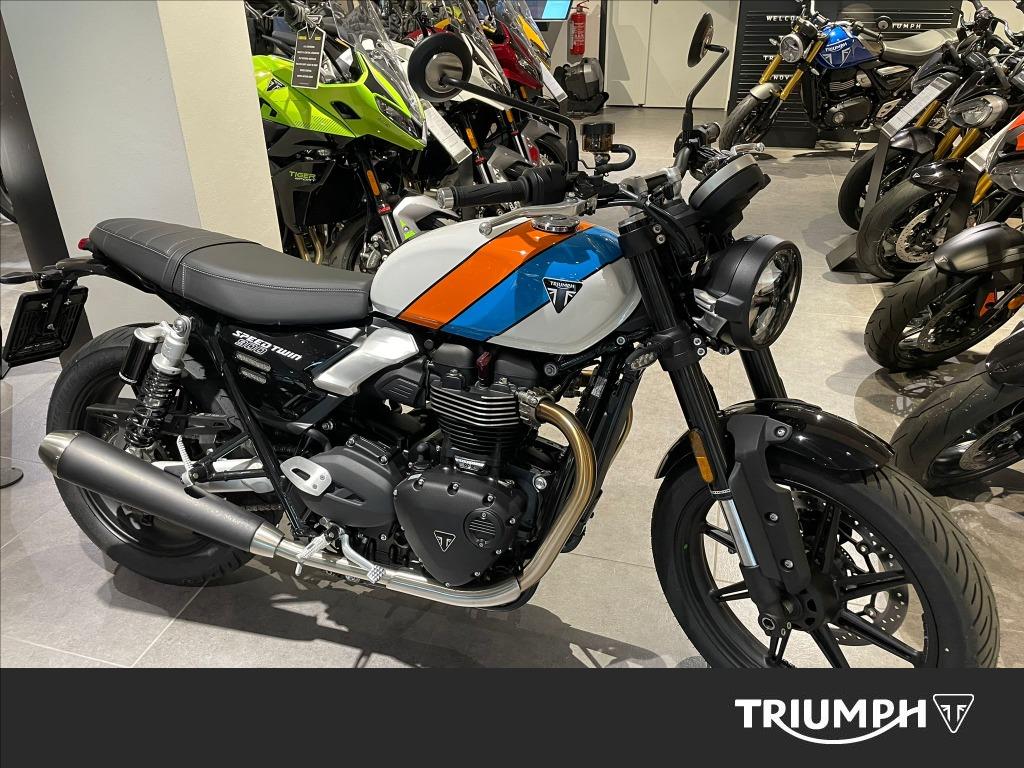 TRIUMPH Speed Twin 900 Pure White/Blue/Orange Abs