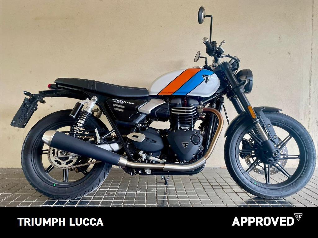 TRIUMPH Speed Twin 900 Pure White/Blue/Orange Abs