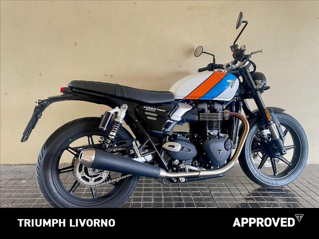 TRIUMPH Speed Twin 900 Pure White/Blue/Orange Abs