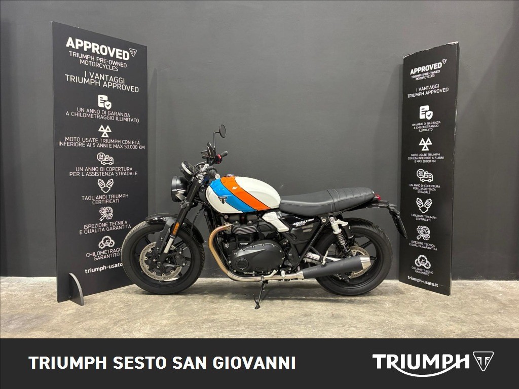 TRIUMPH Speed Twin 900 Pure White/Blue/Orange Abs #4