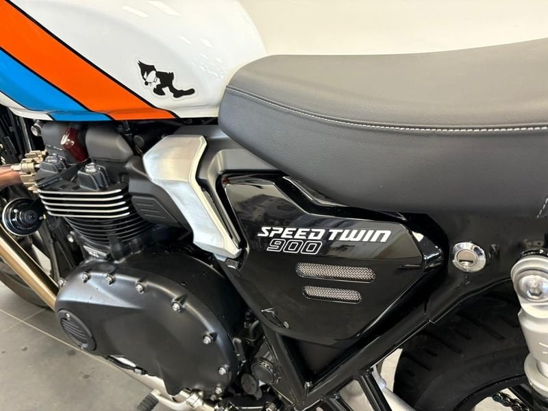TRIUMPH Speed Twin 900 Pure White/Blue/Orange Abs #4
