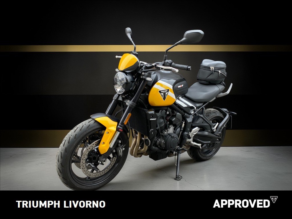 TRIUMPH Trident 660 Cosmic Yellow / Sapphire Black Abs