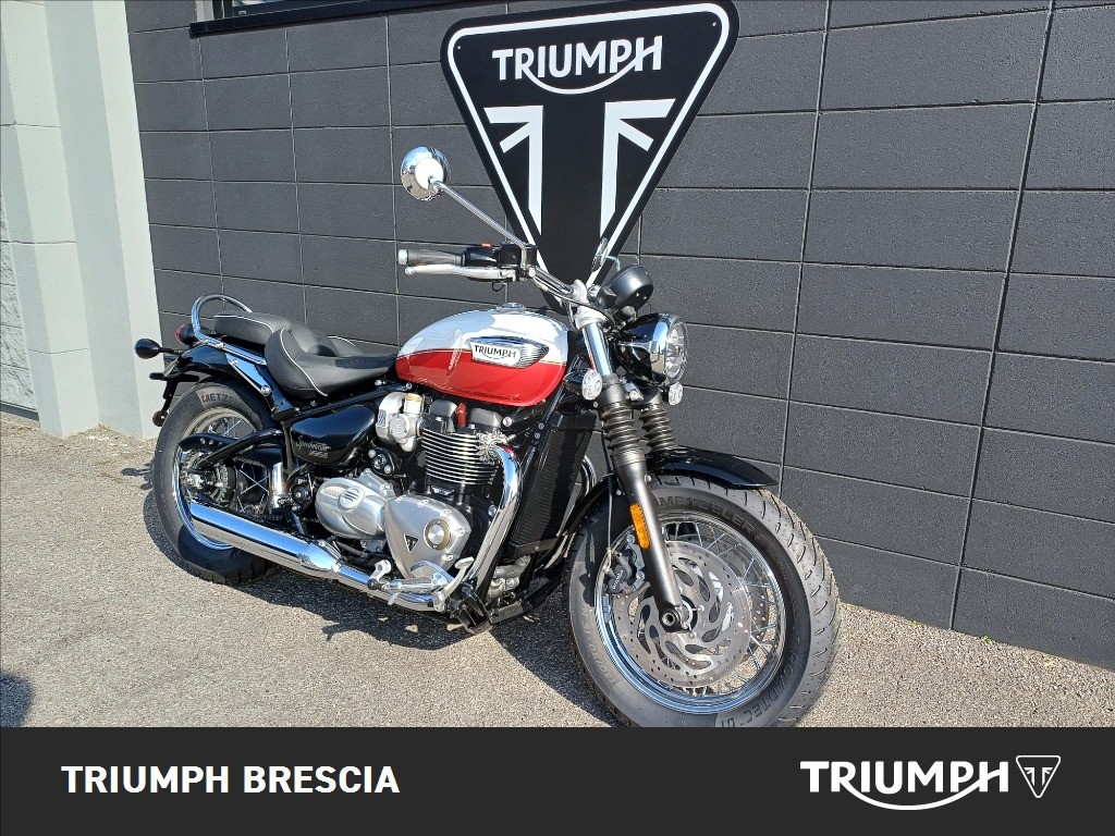 TRIUMPH Bonneville 1200 Speedmaster Snowdonia/Cranberry Red E5+