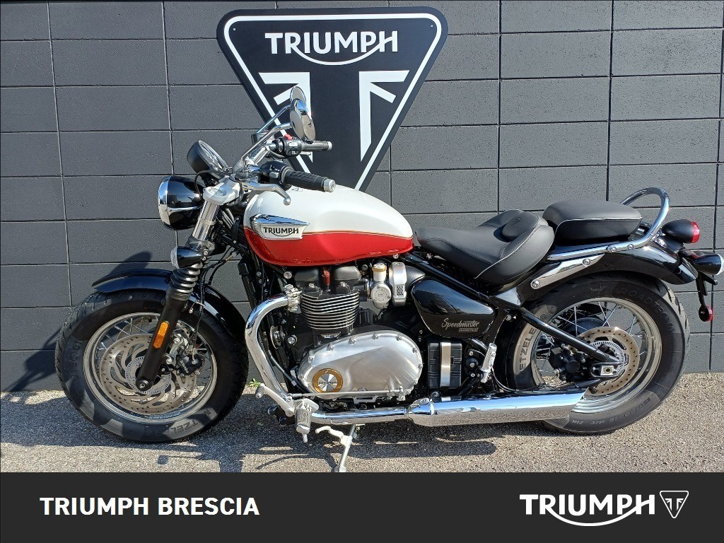 TRIUMPH Bonneville 1200 Speedmaster Snowdonia/Cranberry Red E5+