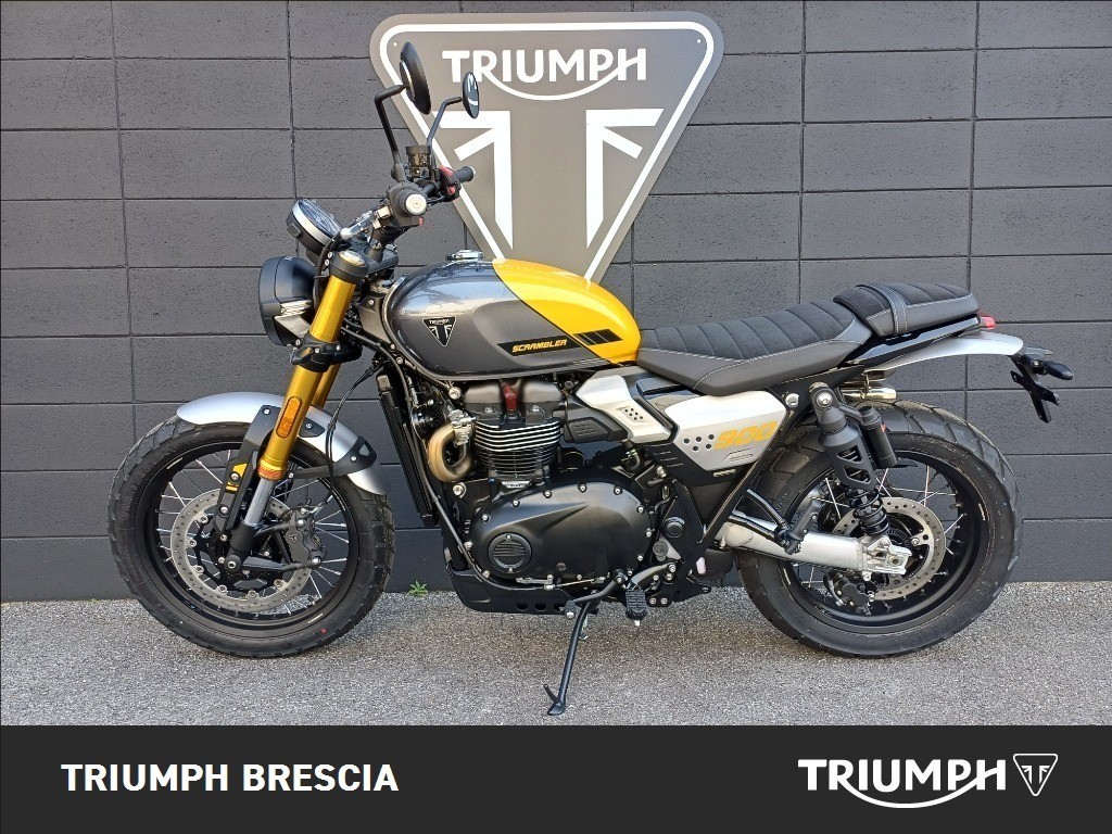 TRIUMPH Scrambler 900 Mineral Grey / Cosmic Yellow Abs