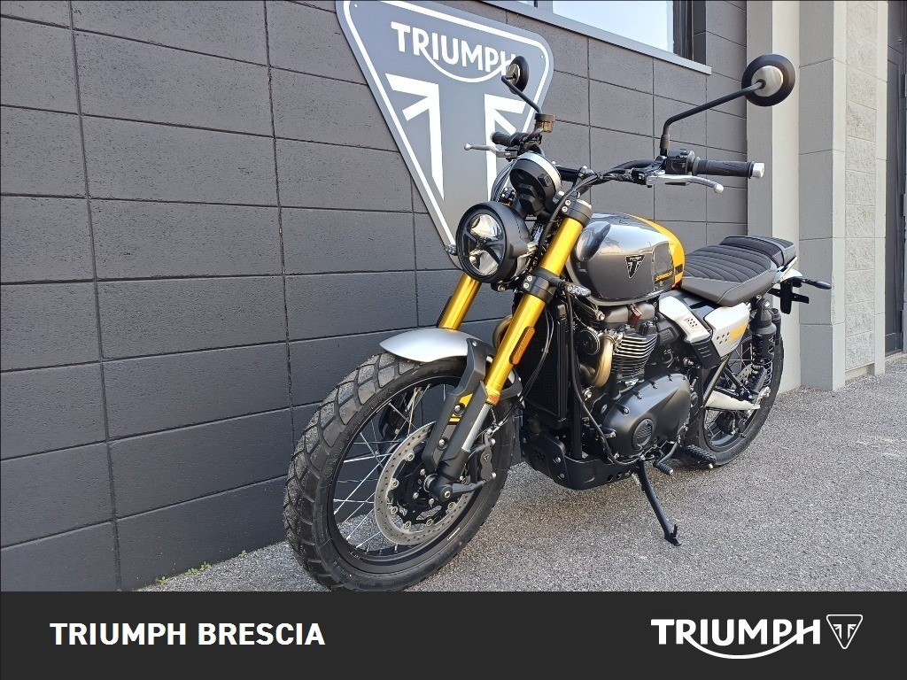 TRIUMPH Scrambler 900 Mineral Grey / Cosmic Yellow Abs