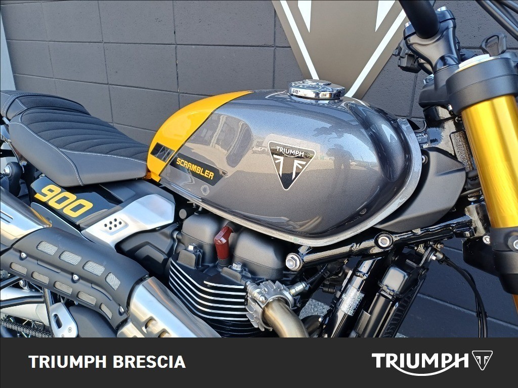 TRIUMPH Scrambler 900 Mineral Grey / Cosmic Yellow Abs