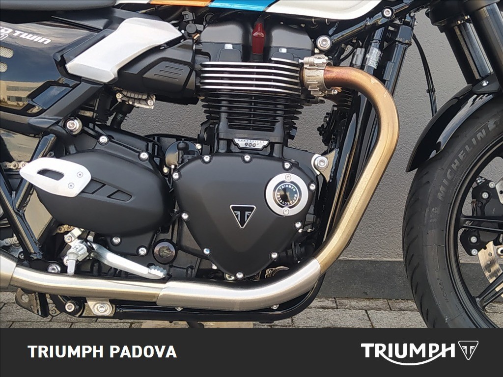 TRIUMPH Speed Twin 900 Pure White/Blue/Orange Abs