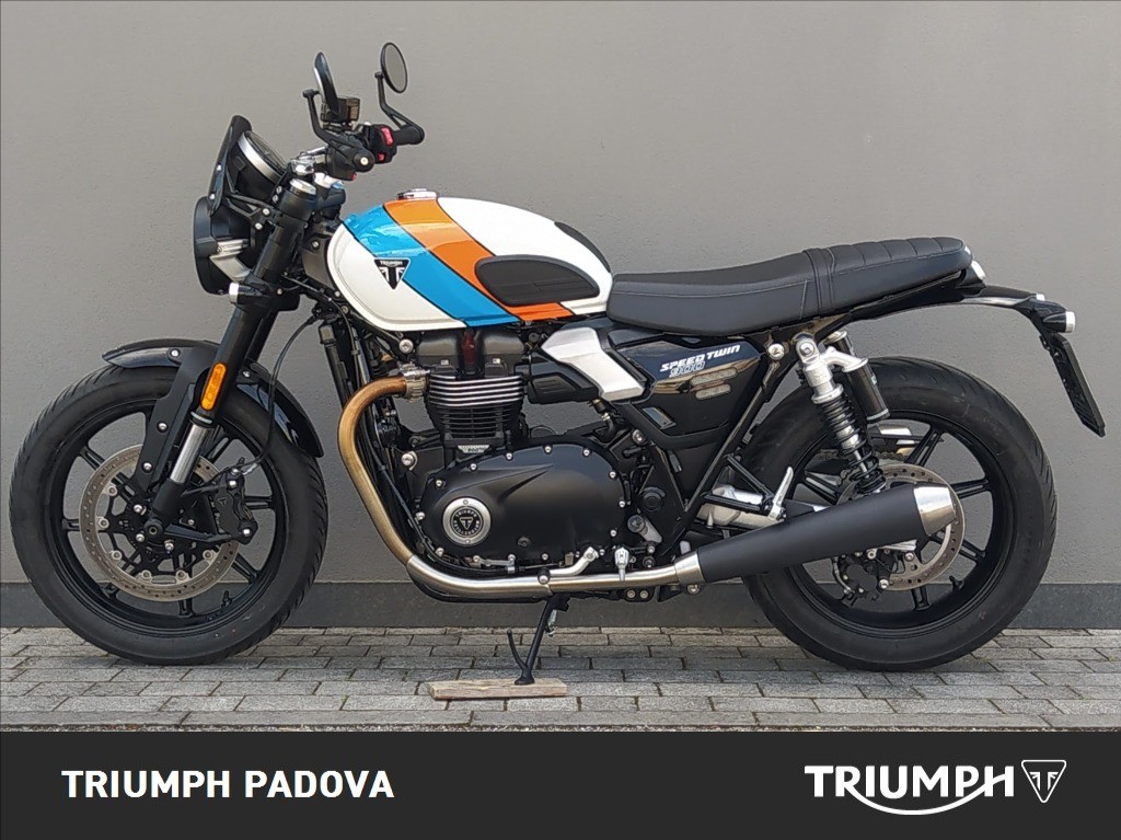 TRIUMPH Speed Twin 900 Pure White/Blue/Orange Abs