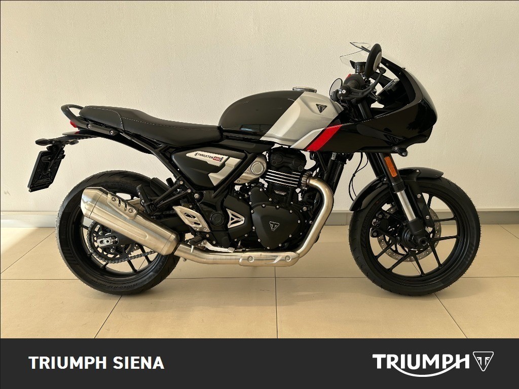 TRIUMPH Thruxton 400 Phantom Black / Aluminium Silver Abs