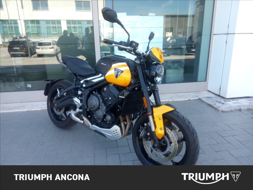 TRIUMPH Trident 660 Cosmic Yellow / Sapphire Black Abs
