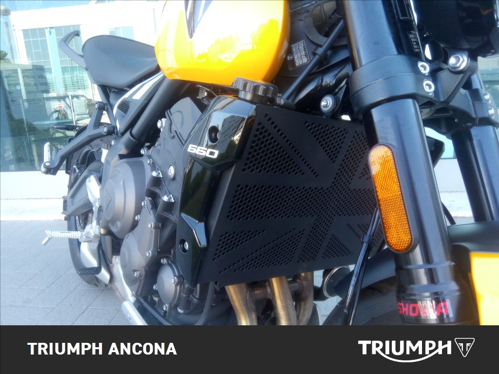 TRIUMPH Trident 660 Cosmic Yellow / Sapphire Black Abs