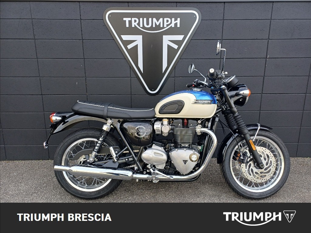TRIUMPH Bonneville 1200 T120 Aegean Blue / New England White Abs my2