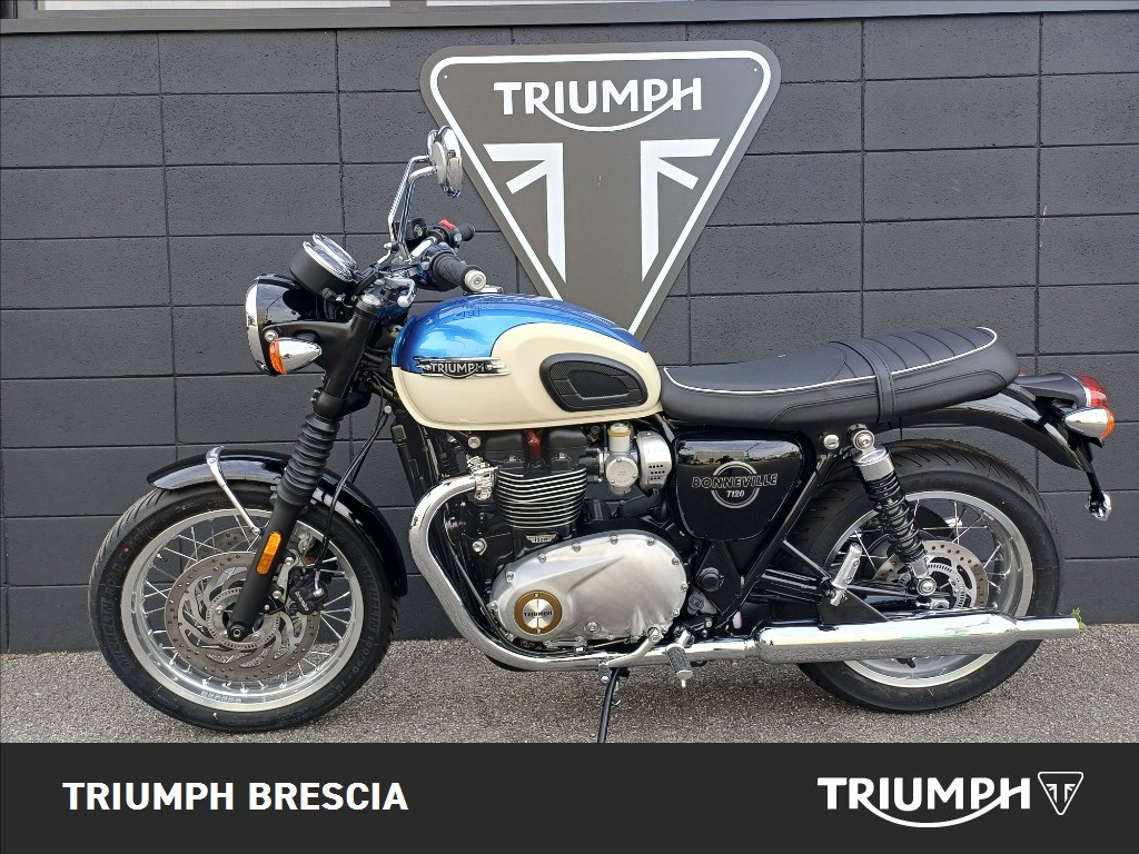 TRIUMPH Bonneville 1200 T120 Aegean Blue / New England White Abs my2