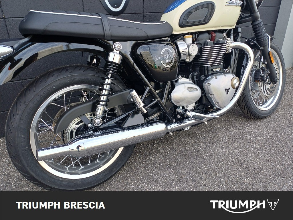 TRIUMPH Bonneville 1200 T120 Aegean Blue / New England White Abs my2