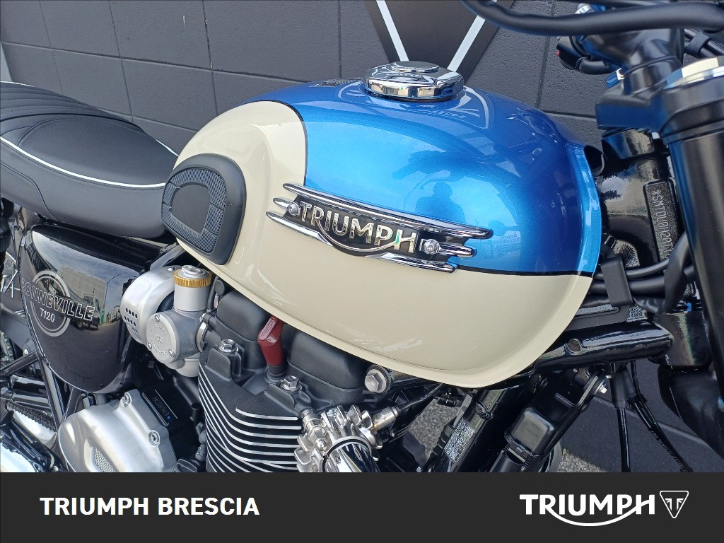 TRIUMPH Bonneville 1200 T120 Aegean Blue / New England White Abs my2