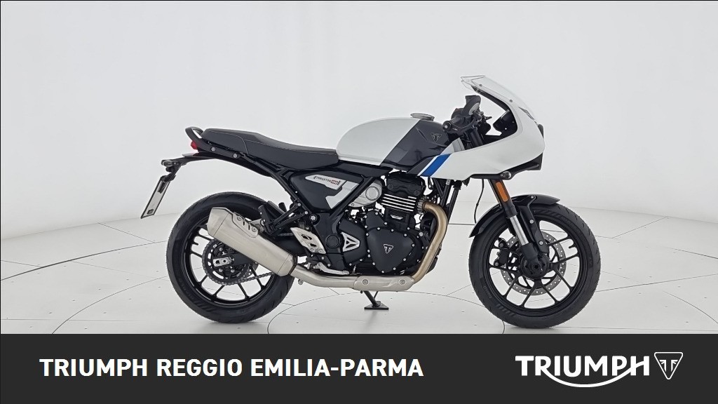 TRIUMPH Thruxton 400 Pearl Metallic White / Storm Grey Abs