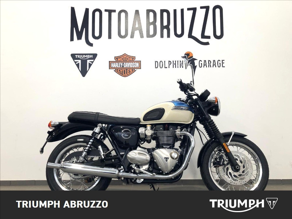 TRIUMPH Bonneville 1200 T120 Aegean Blue / New England White Abs my2