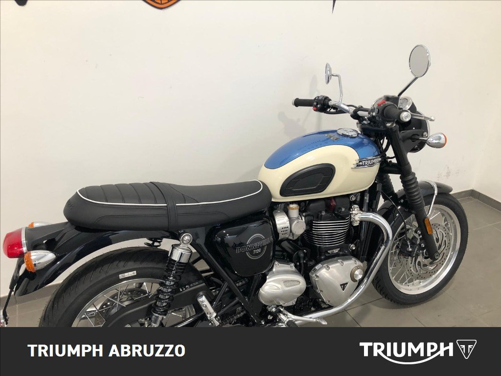 TRIUMPH Bonneville 1200 T120 Aegean Blue / New England White Abs my2