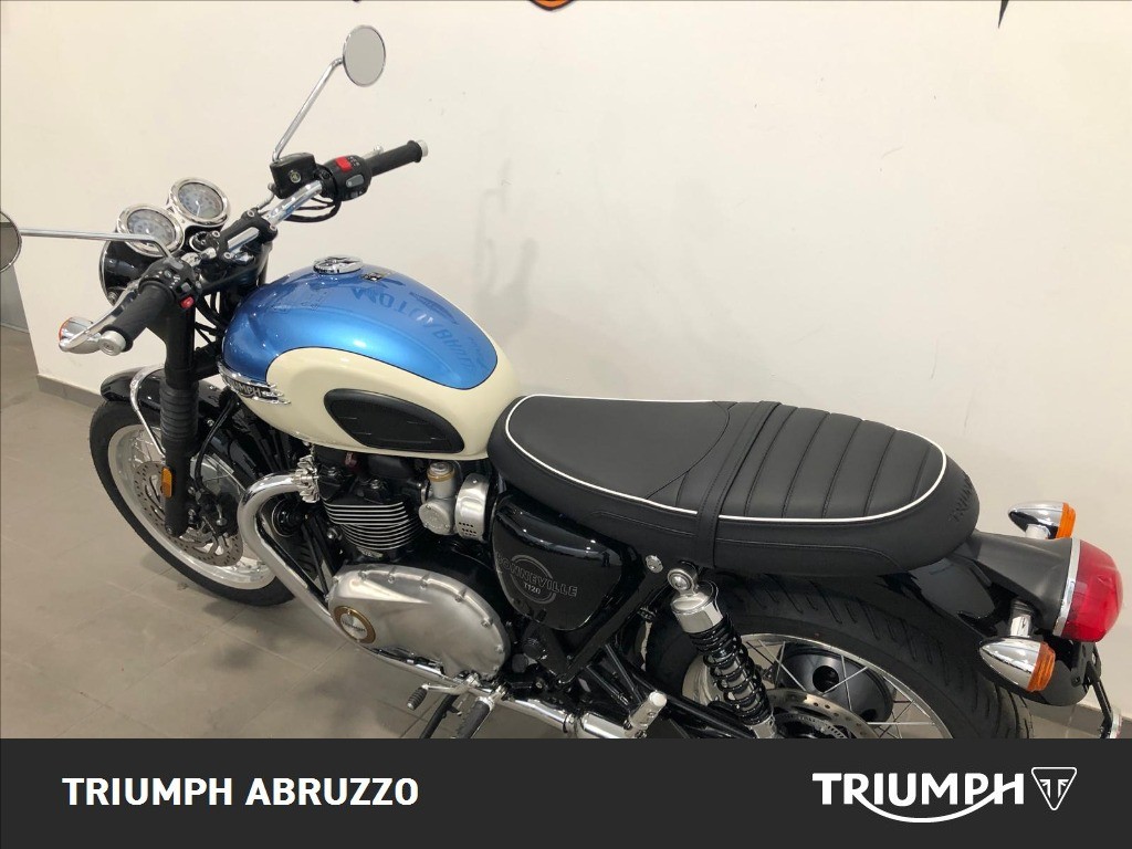 TRIUMPH Bonneville 1200 T120 Aegean Blue / New England White Abs my2