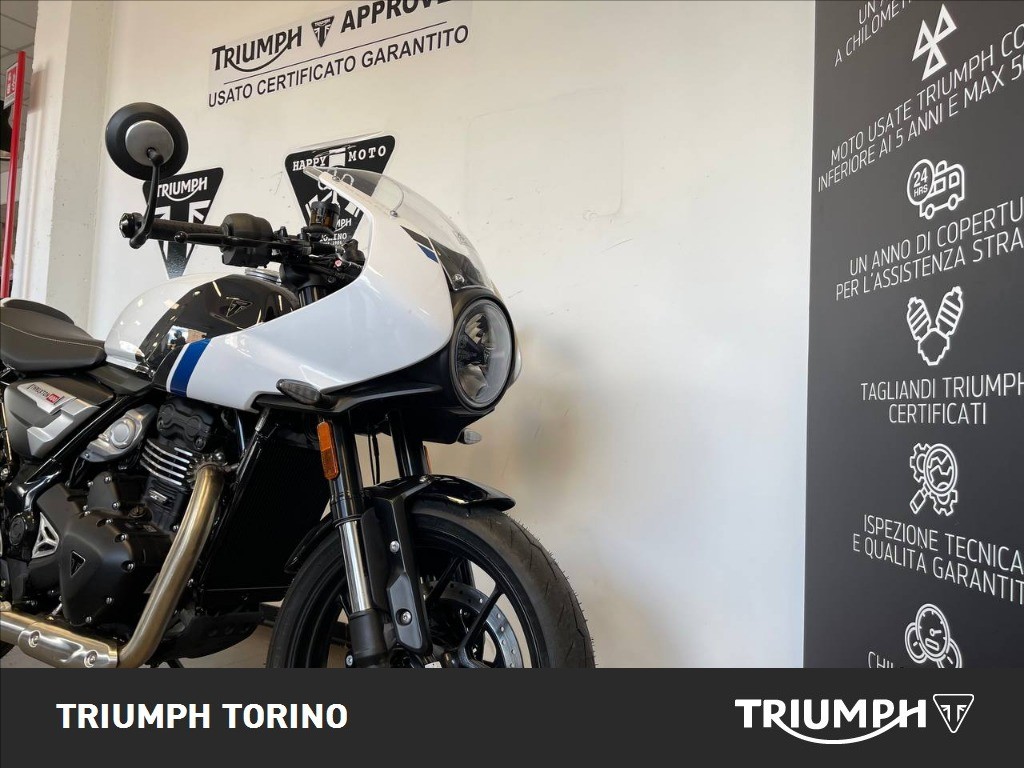 TRIUMPH Thruxton 400 Pearl Metallic White / Storm Grey Abs