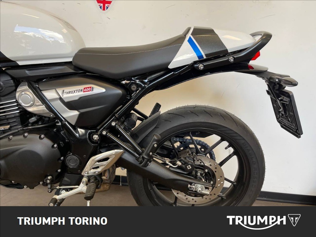 TRIUMPH Thruxton 400 Pearl Metallic White / Storm Grey Abs