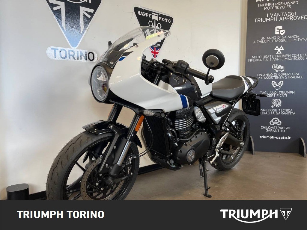 TRIUMPH Thruxton 400 Pearl Metallic White / Storm Grey Abs