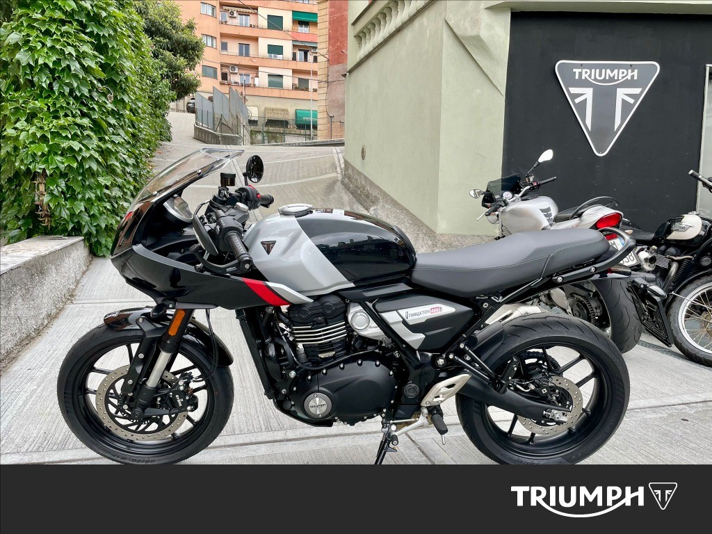 TRIUMPH Thruxton 400 Phantom Black / Aluminium Silver Abs