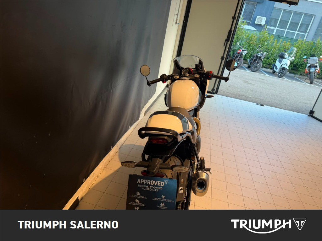 TRIUMPH Thruxton 400 Pearl Metallic White / Storm Grey Abs