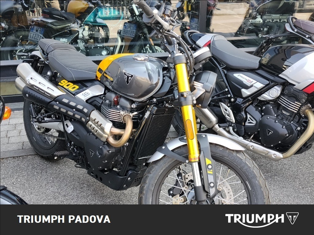 TRIUMPH Scrambler 900 Mineral Grey / Cosmic Yellow Abs