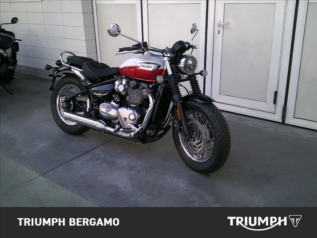 TRIUMPH Bonneville 1200 Speedmaster Snowdonia/Cranberry Red E5+