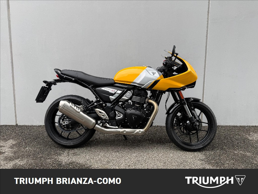 TRIUMPH Thruxton 400 Metallic Racing Yellow / Aluminium Silver Abs