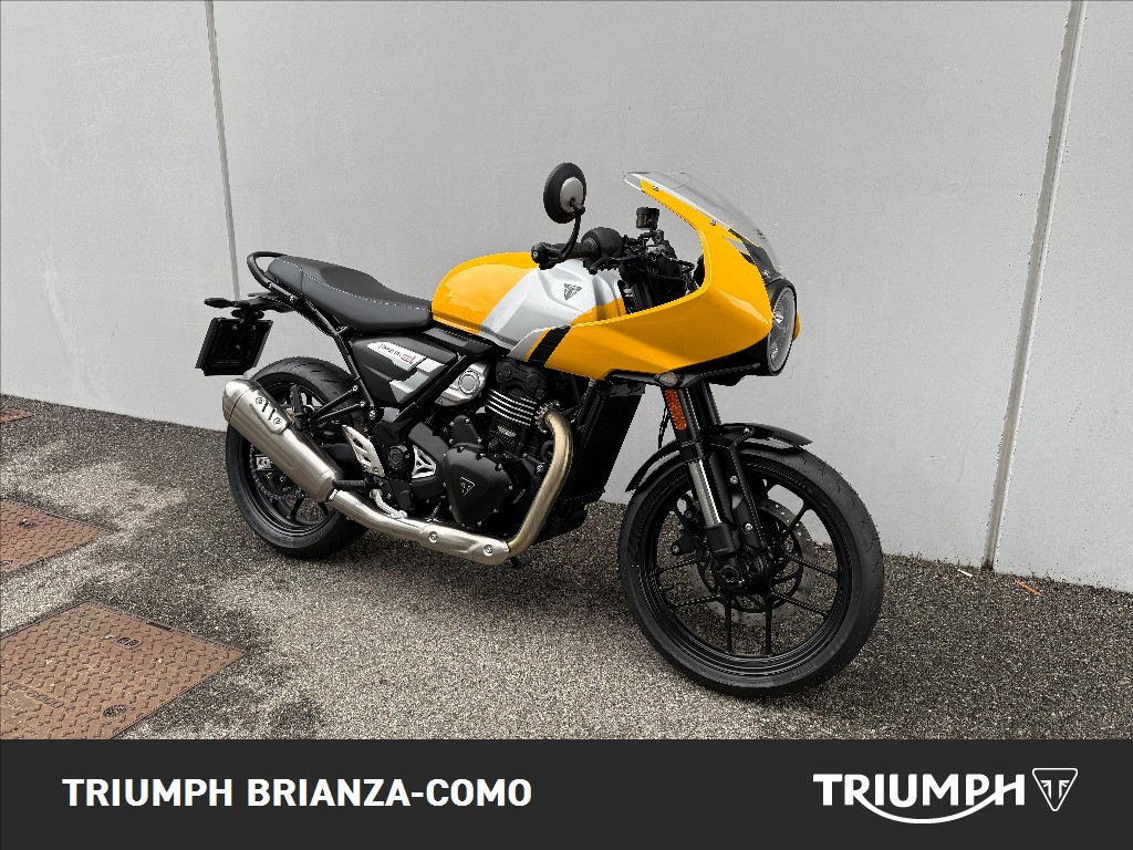 TRIUMPH Thruxton 400 Metallic Racing Yellow / Aluminium Silver Abs