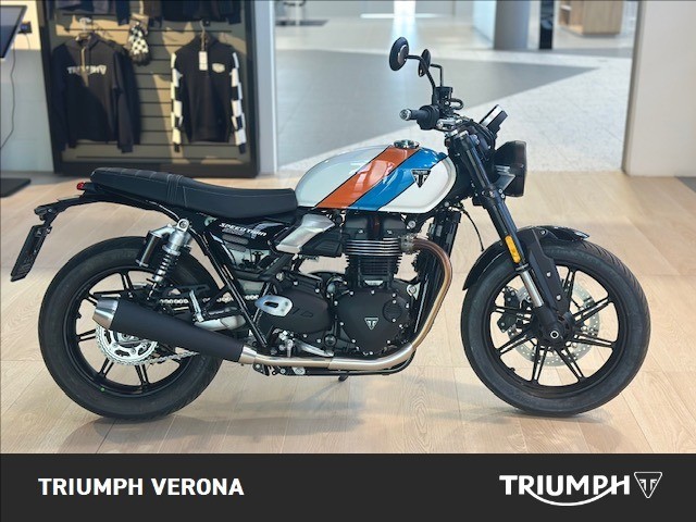 TRIUMPH Speed Twin 900 Pure White/Blue/Orange Abs