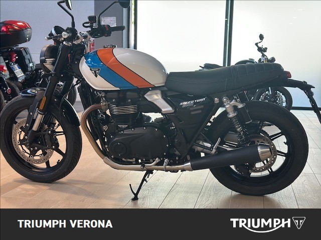 TRIUMPH Speed Twin 900 Pure White/Blue/Orange Abs