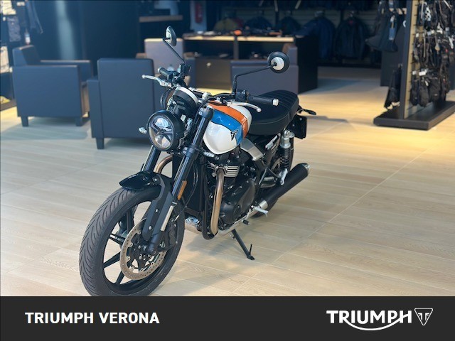 TRIUMPH Speed Twin 900 Pure White/Blue/Orange Abs