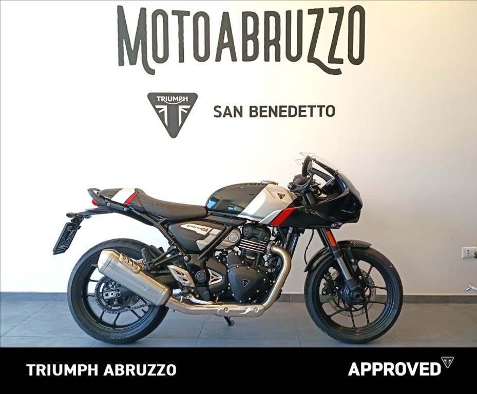 TRIUMPH Thruxton 400 Phantom Black / Aluminium Silver Abs
